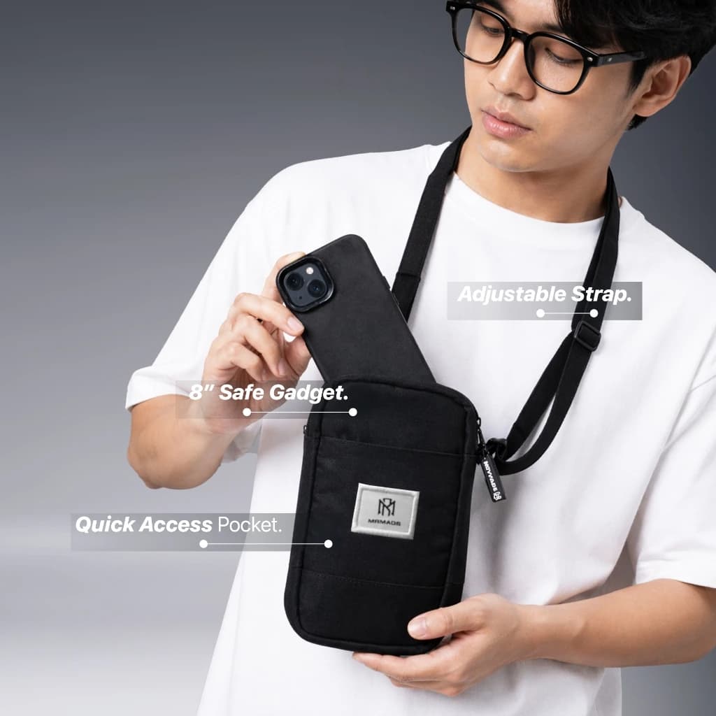 Mr Mads - Arlen Sling Bag Tas Selempang Pria Waistbag Pria crossbody & shoulder bags