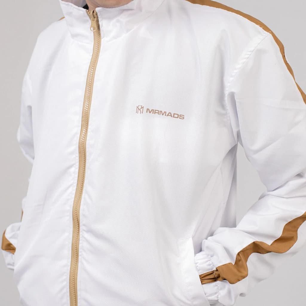 Mr Mads - Aspinall Jacket Track Top - White Gold