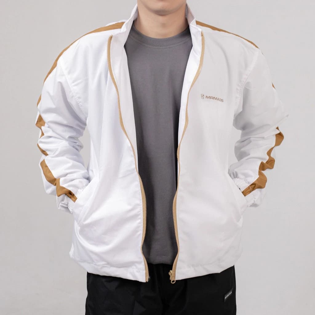 Mr Mads - Aspinall Jacket Track Top - White Gold