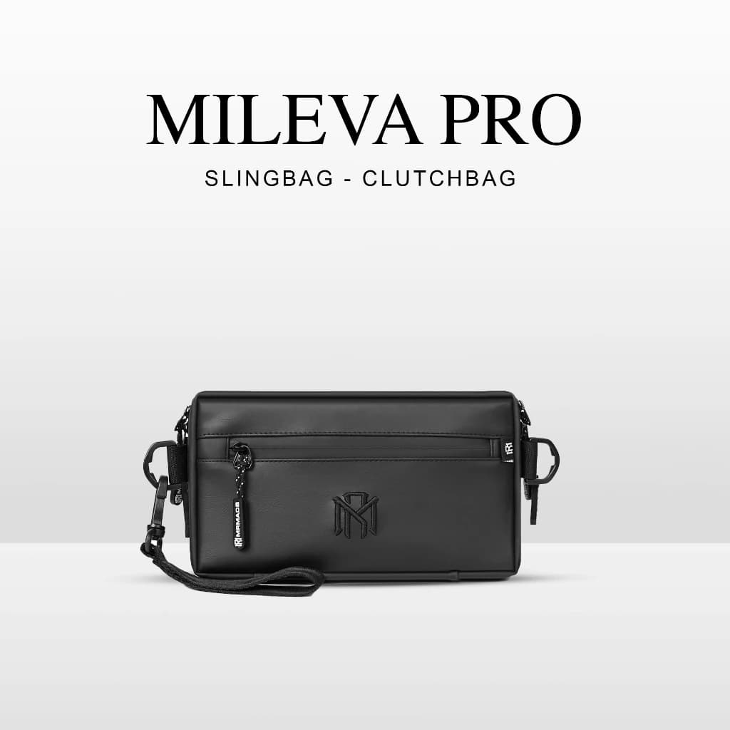 Mr Mads - Mileva Clutch Bag Pro Vol.2 - Hand Bag Sling Bag Pouch Bag Hanging Bag Tas Selempang HP Dompet - Organizer Card Pocket Waterproof Multifungsi