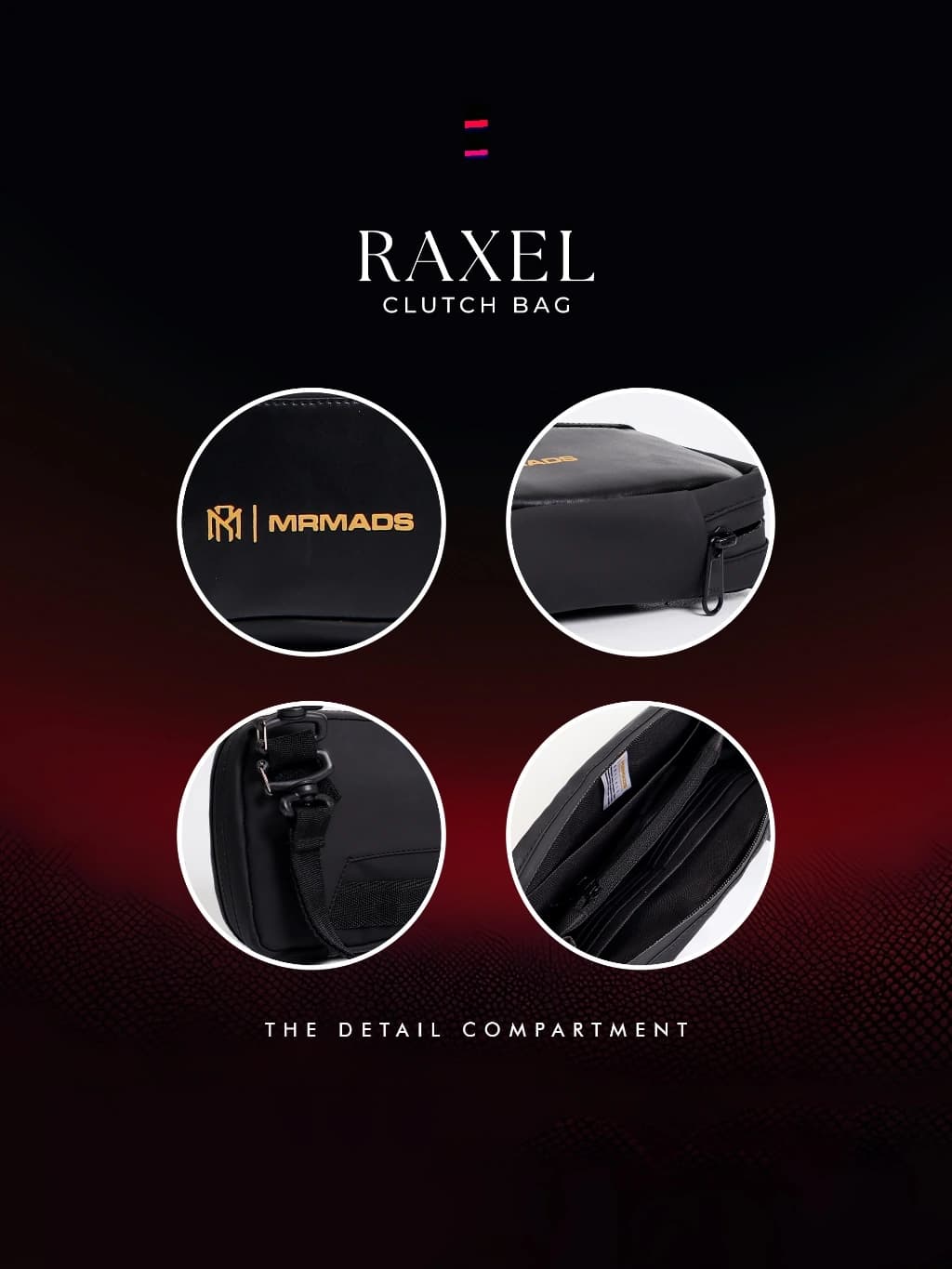 MR MADS - Tas Selempang Pria "RAXEL" Clutch Bag - Sling Bag Waterproof
