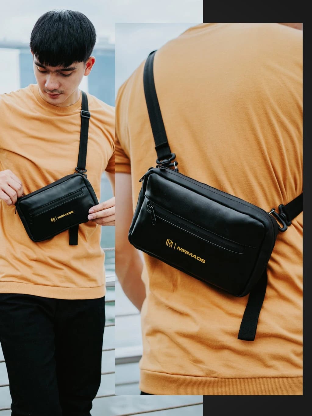 MR MADS - Tas Selempang Pria "RAXEL" Clutch Bag - Sling Bag Waterproof