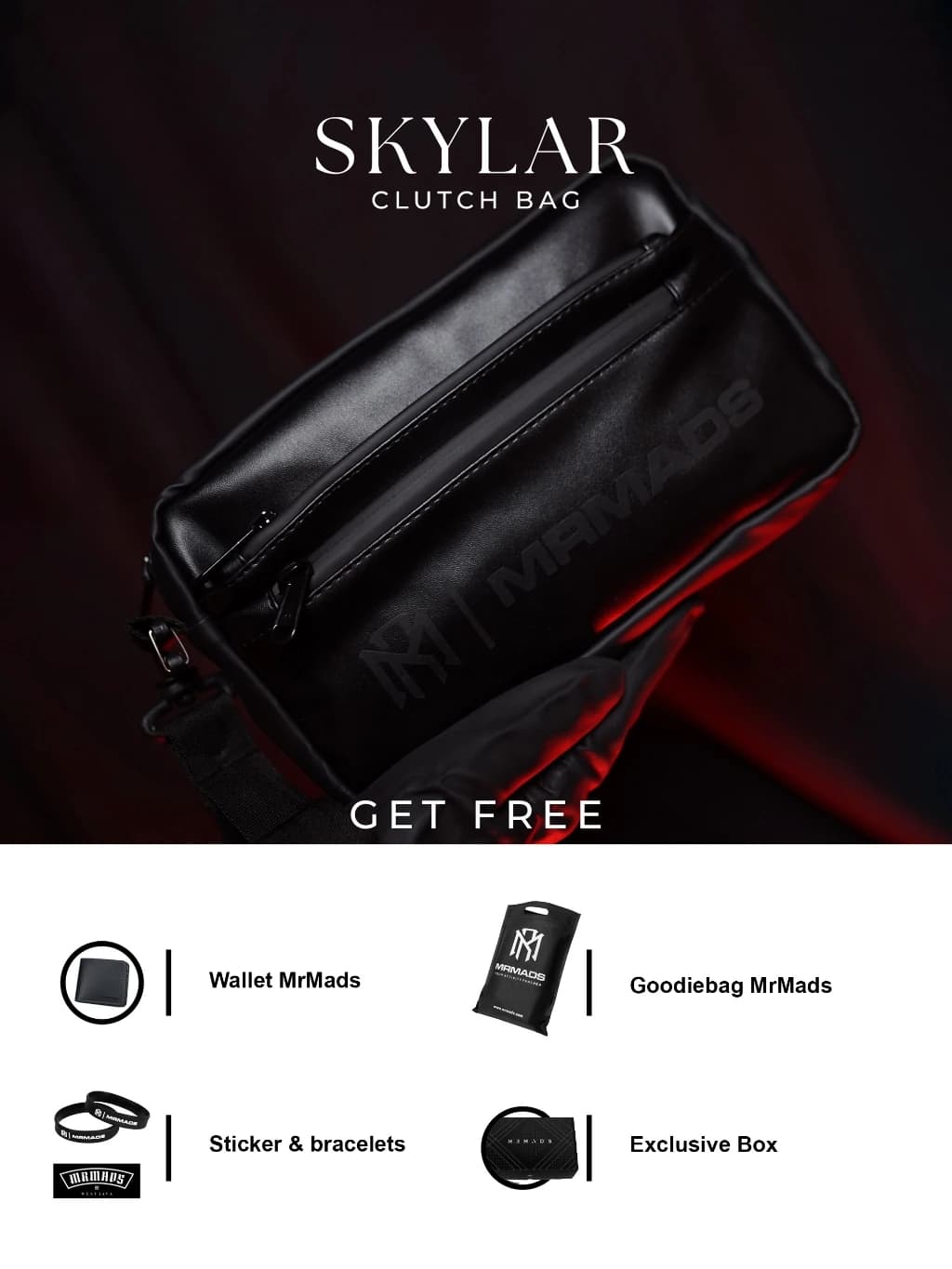 MR MADS - Tas Selempang Pria "SKYLAR" Clutch Bag - Sling Bag Waterproof