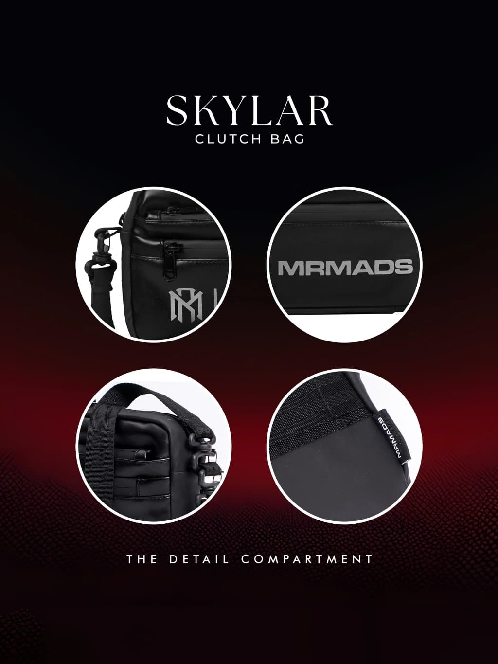 MR MADS - Tas Selempang Pria "SKYLAR" Clutch Bag - Sling Bag Waterproof
