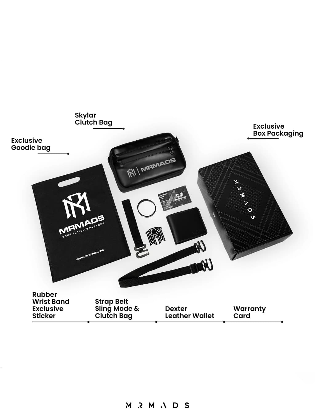 MR MADS - Tas Selempang Pria "SKYLAR" Clutch Bag - Sling Bag Waterproof