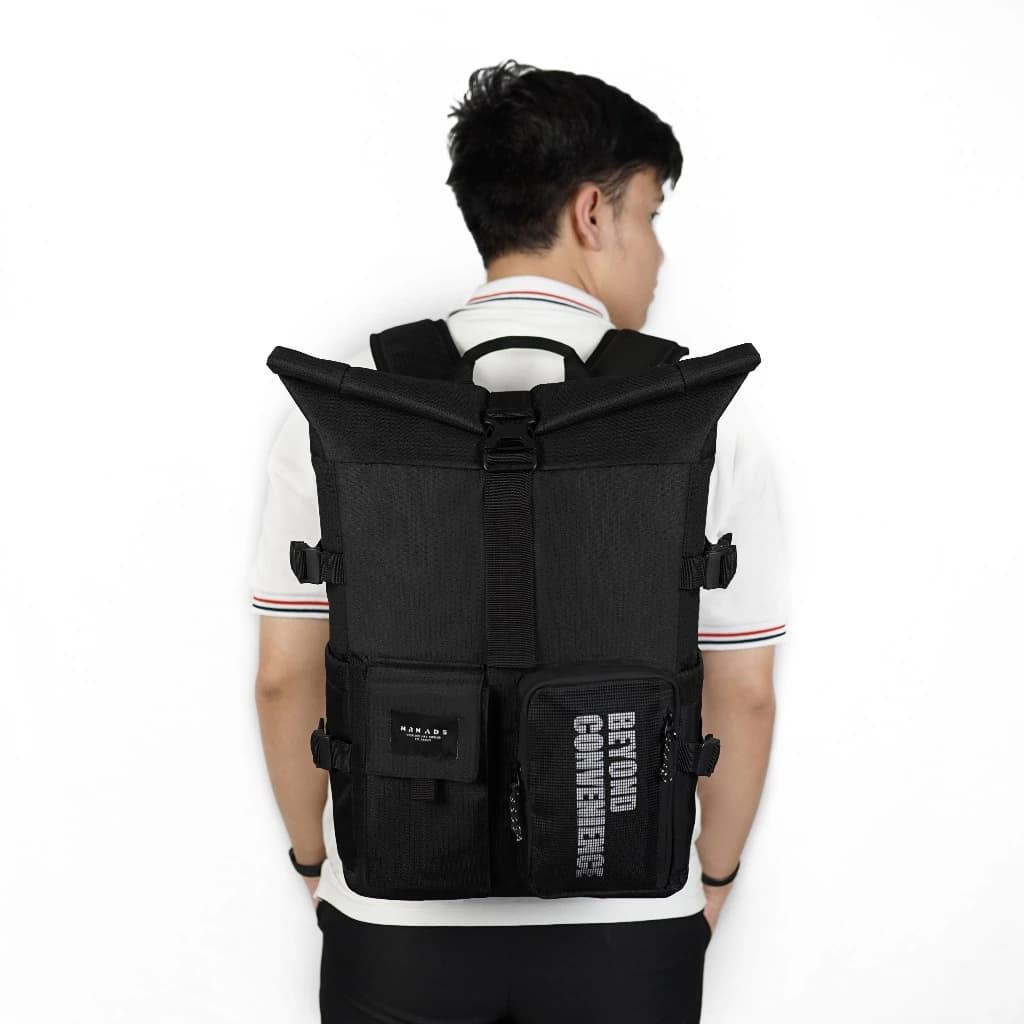 Mr Mads - Braxton Backpack Pria - Tas Ransel Outdoor Kapasitas Besar Muat Laptop 15 Inc - Waterproof