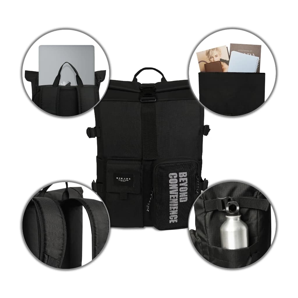 Mr Mads - Braxton Backpack Pria - Tas Ransel Outdoor Kapasitas Besar Muat Laptop 15 Inc - Waterproof