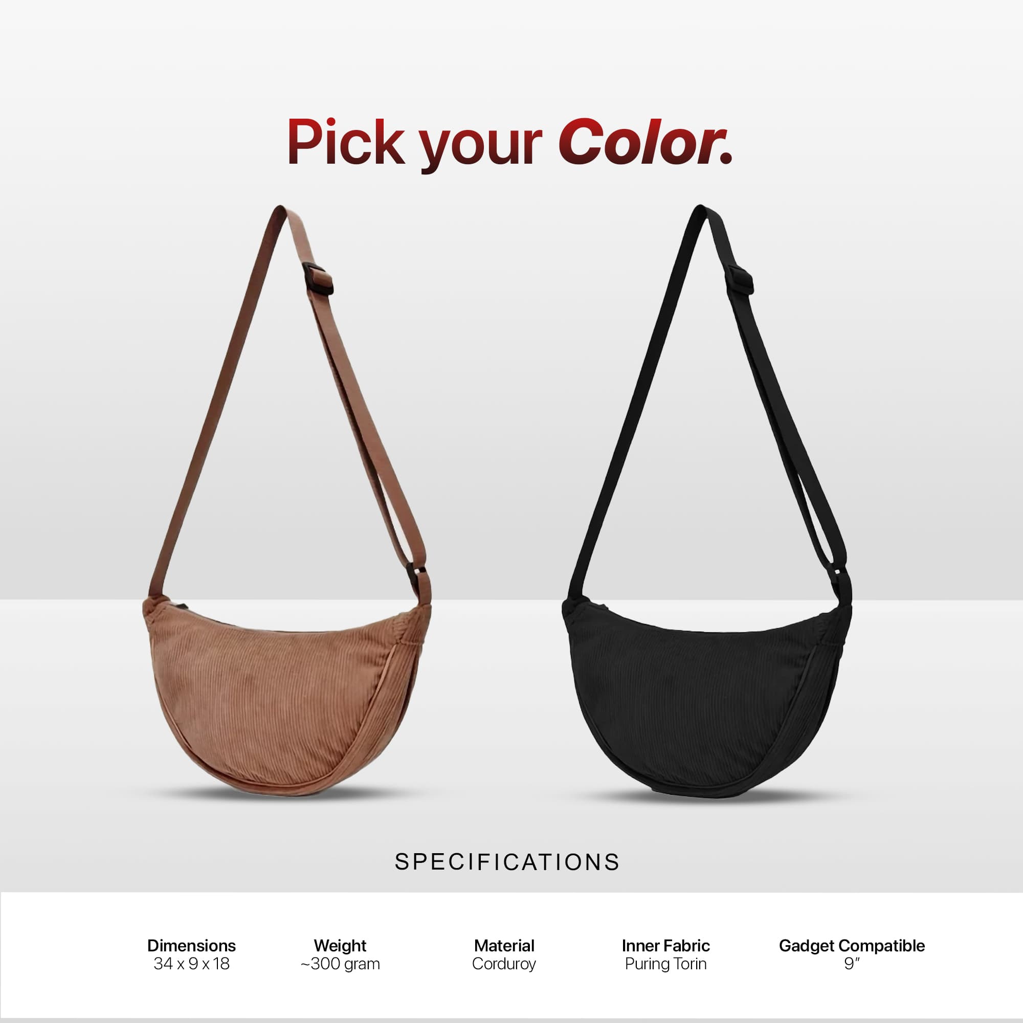 Mr Mads - Brinley Waist Bag - Tas Pinggang Selempang Pria Waistbag Pria Crossbody & Shoulder Bags