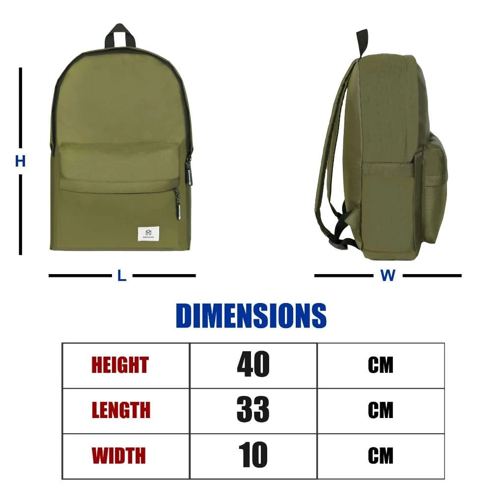 Mr Mads - Tas Ransel Calvin Black Backpack