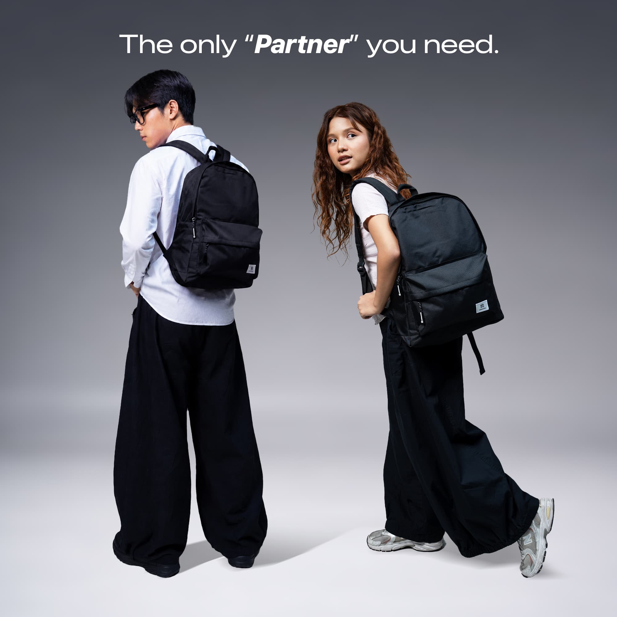 Mr Mads - Tas Ransel Calvin Black Backpack