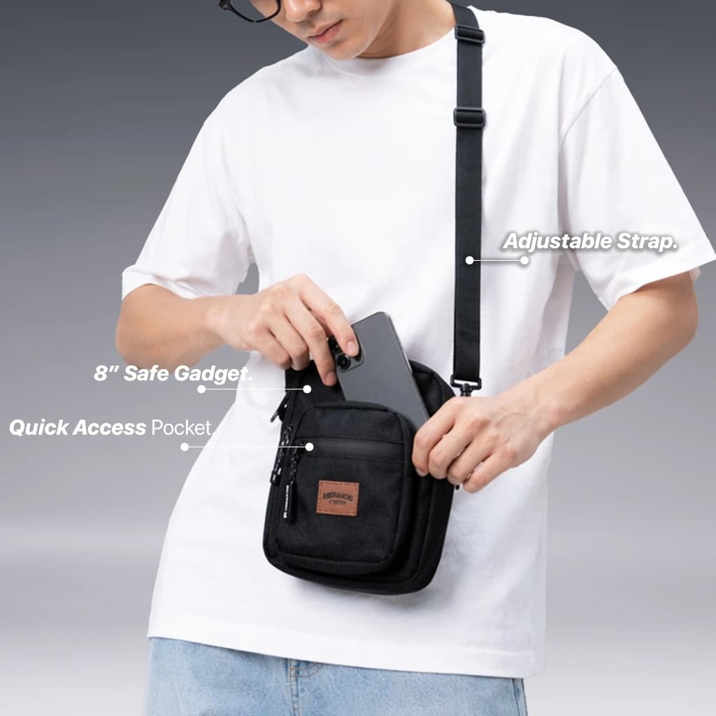 Mr Mads - Chester Sling Bag Tas Selempang Pria Waistbag Pria crossbody & shoulder bags