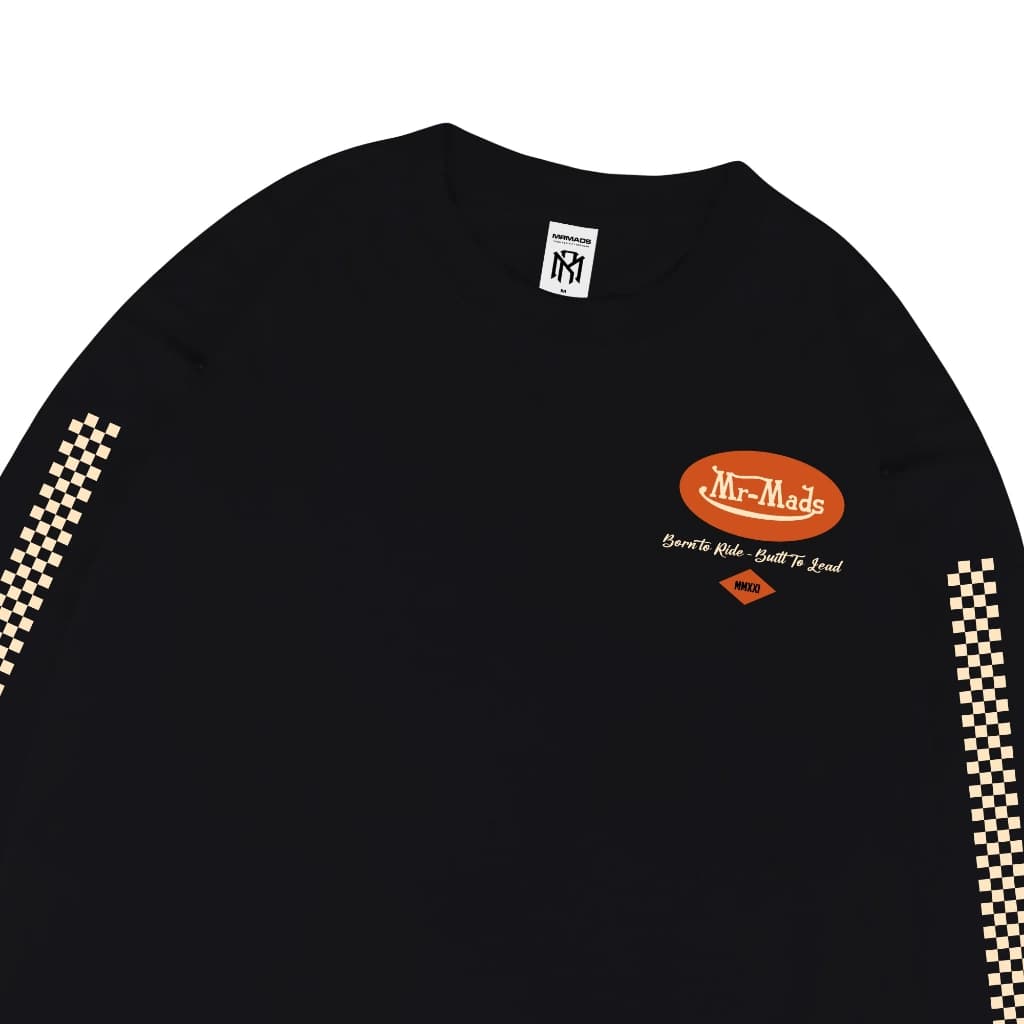 Mr Mads - T-Shirt Country Lane Black Long Sleeve