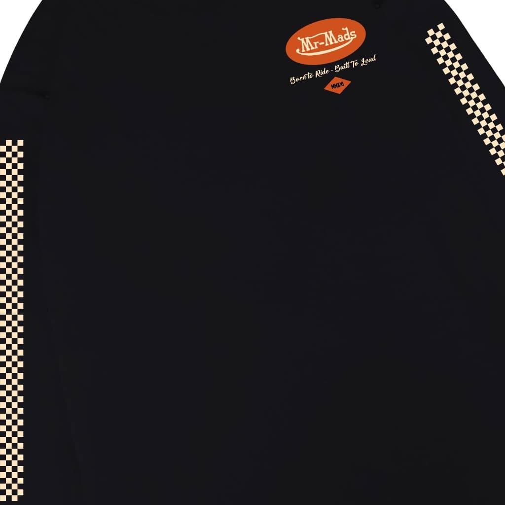 Mr Mads - T-Shirt Country Lane Black Long Sleeve