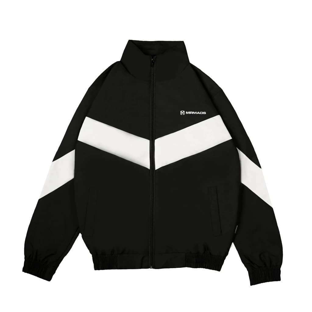 Mr Mads - Track Suit Jacket Draymond Black Strip White