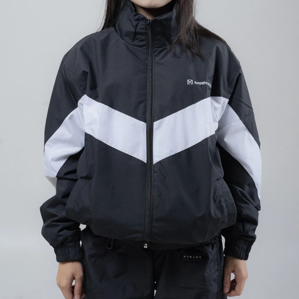 Mr Mads - Track Suit Jacket Draymond Black Strip White