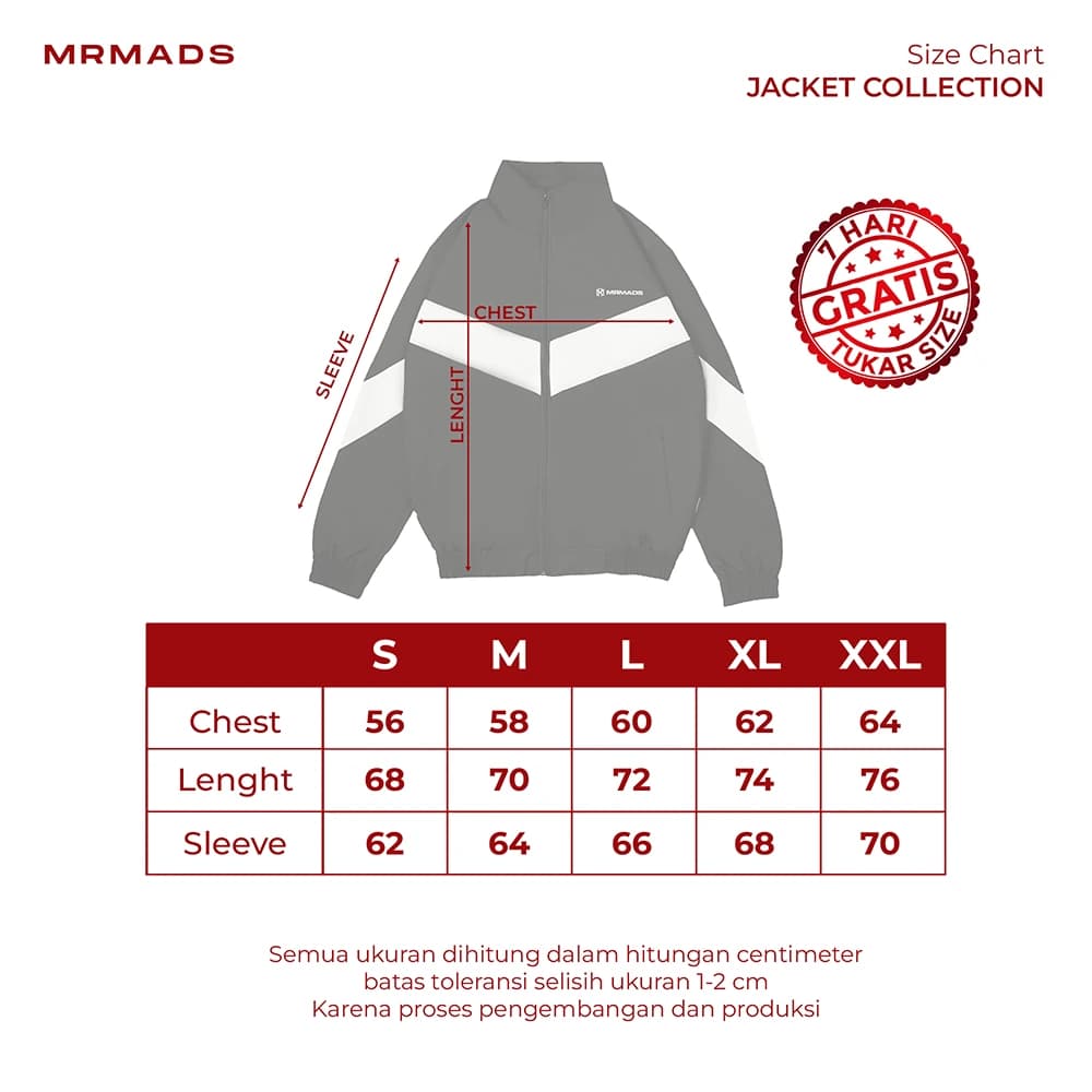 Mr Mads - Track Suit Jacket Draymond Black Strip White