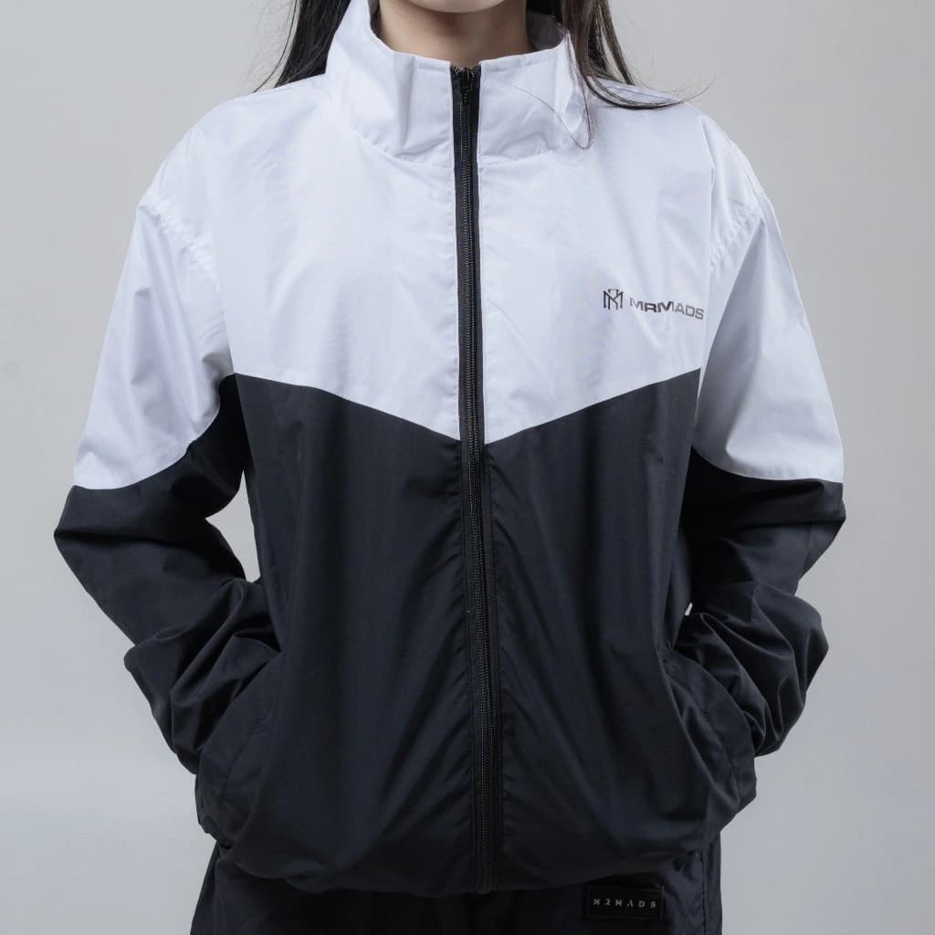 Mr Mads - Track Suit Jacket Duncan Black White