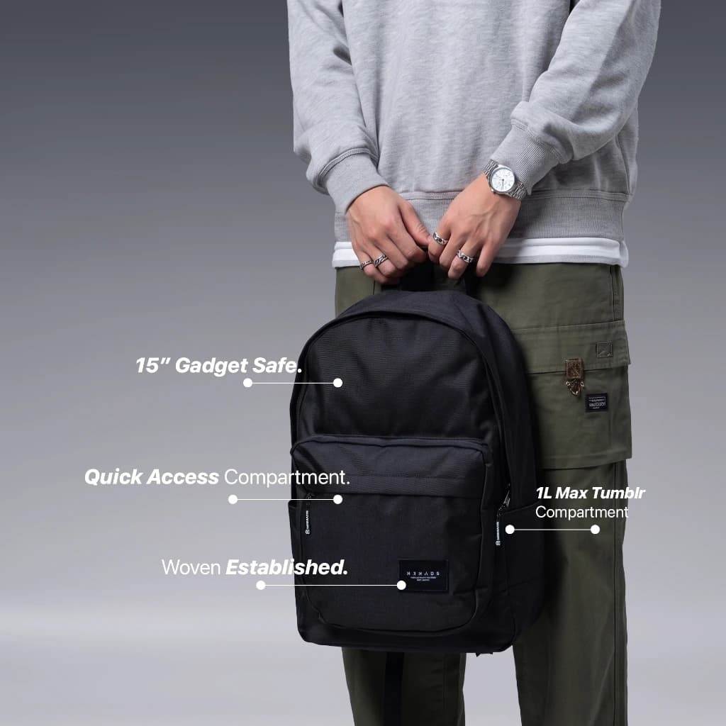 Mr Mads - Florenz Backpack Tas Ransel Laptop Pria Wanita Tas Punggung Perempuan Tas Sekolah Tas Kuliah Tas Leptop 14-16 inch Tas Kerja Cowok Terbaru