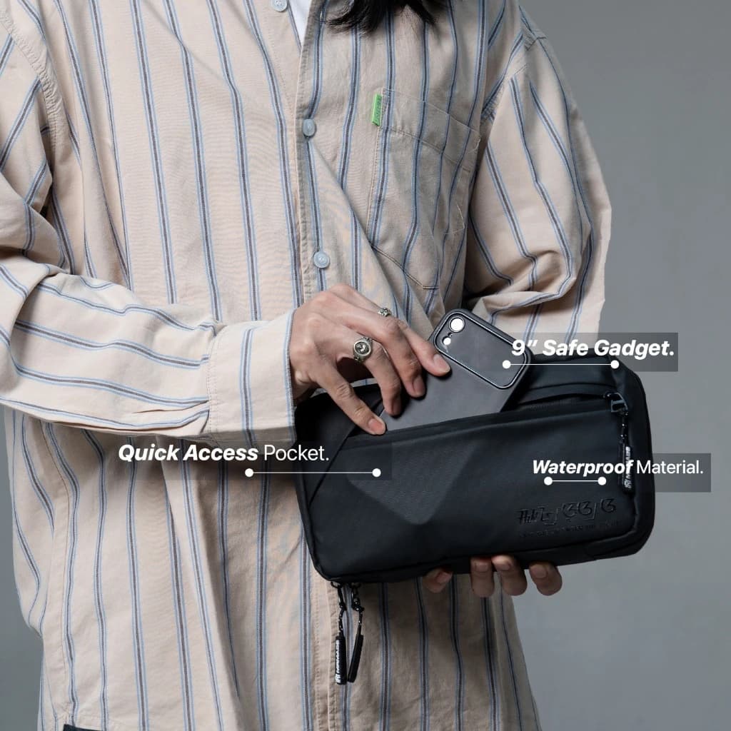 Mr Mads - Forlan Clutchbag - Waistbag Slingbag Handbag Pouchbag Tas Selempang Tas Pinggang - Multifungsi 4 in 1