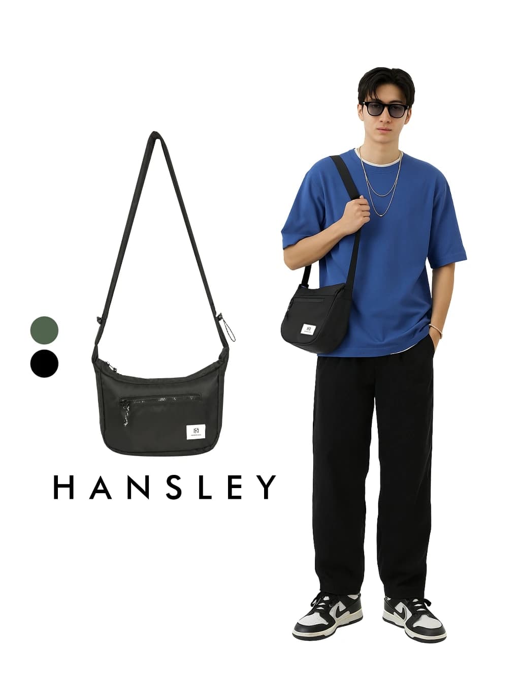 Mr Mads - Hansley Sling Bag Tas Selempang Pria Waistbag Pria crossbody & shoulder bags