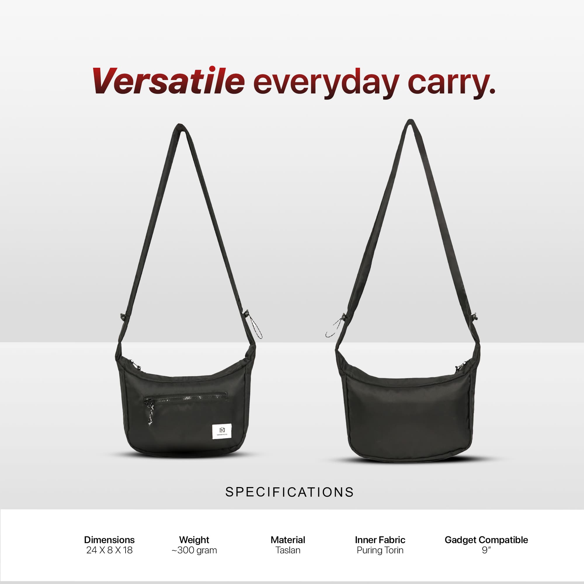 Mr Mads - Hansley Sling Bag Tas Selempang Pria Waistbag Pria crossbody & shoulder bags