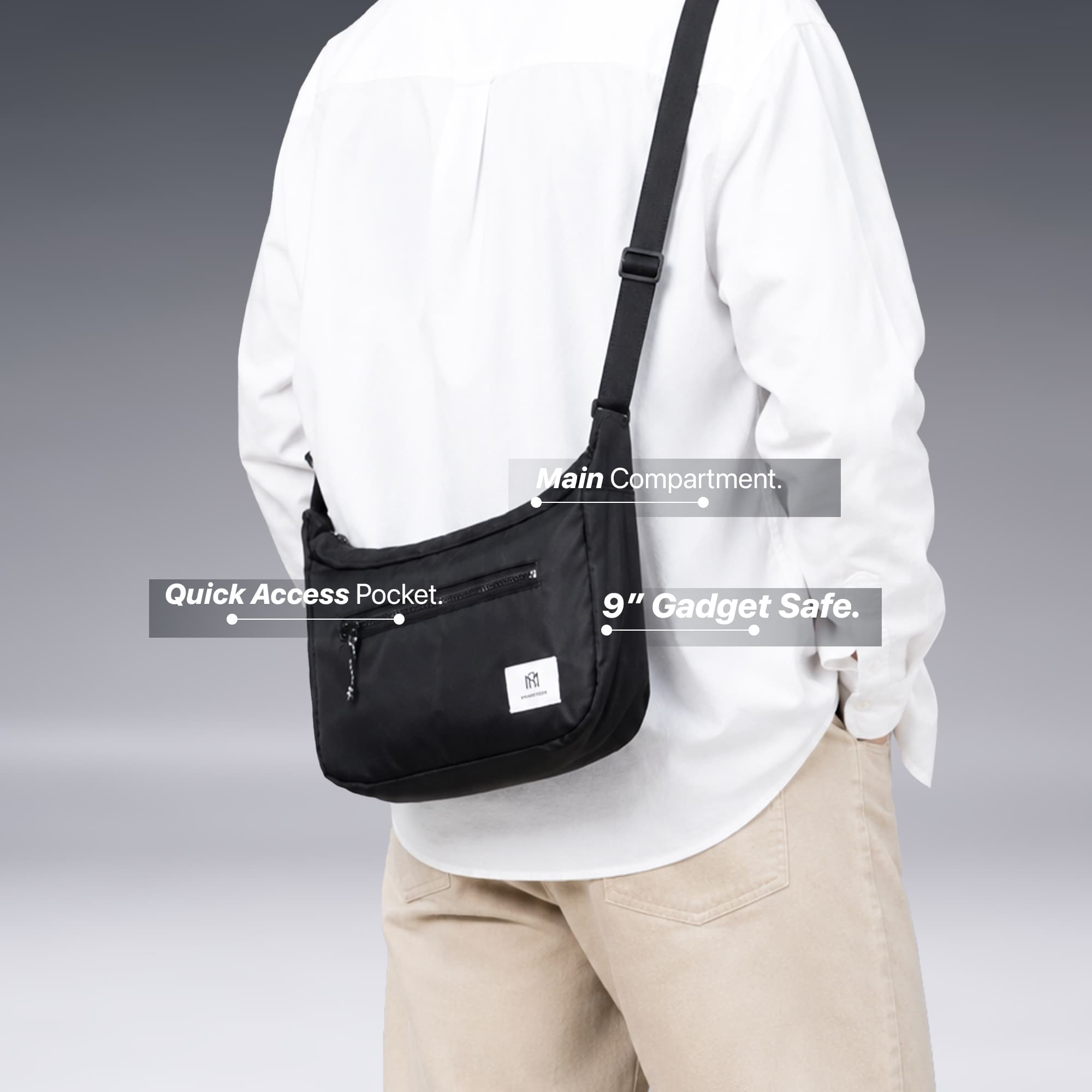 Mr Mads - Hansley Sling Bag Tas Selempang Pria Waistbag Pria crossbody & shoulder bags