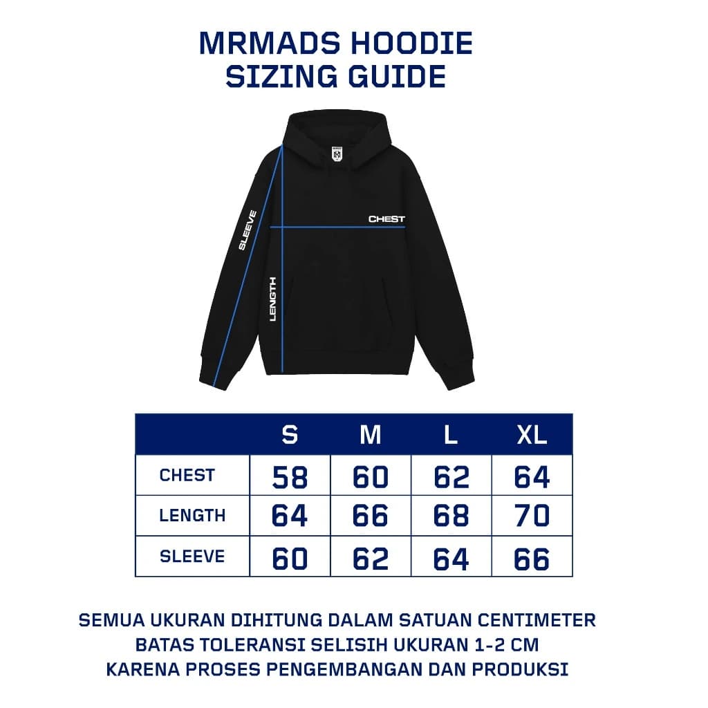 Mr Mads - Sweater Hoodie Harden - Black