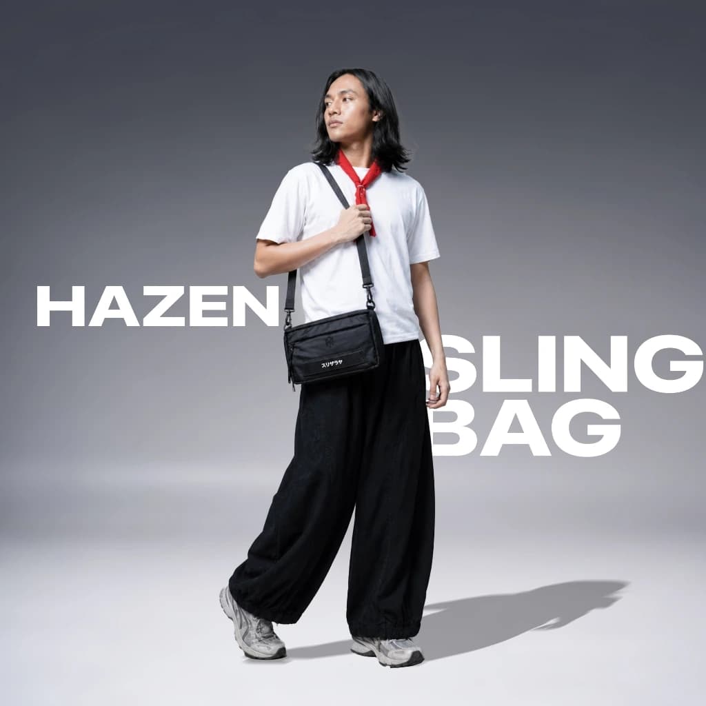 Mr Mads - Hazen Clutch Bag  -  Pouch Pria Wanita Tas Selempang Hand Bag Sling Bag Shoulder Bag - Waterproof