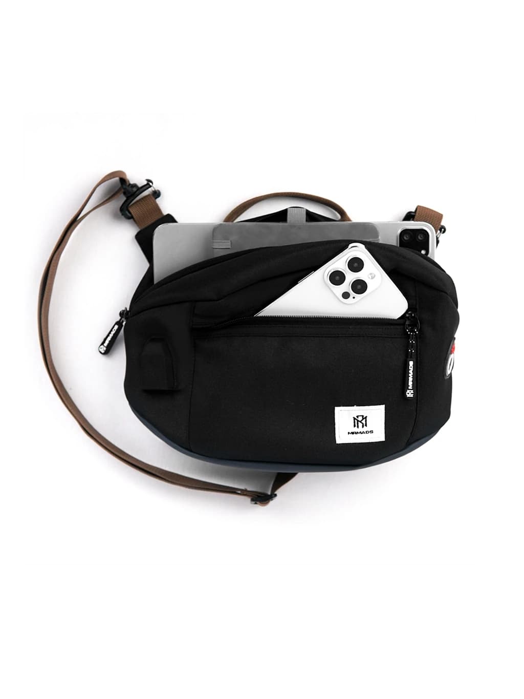 Mr Mads - Hector Sling Bag - Tas Selempang Pria Waistbag Pria Crossbody Shoulder Bags Tas Camera