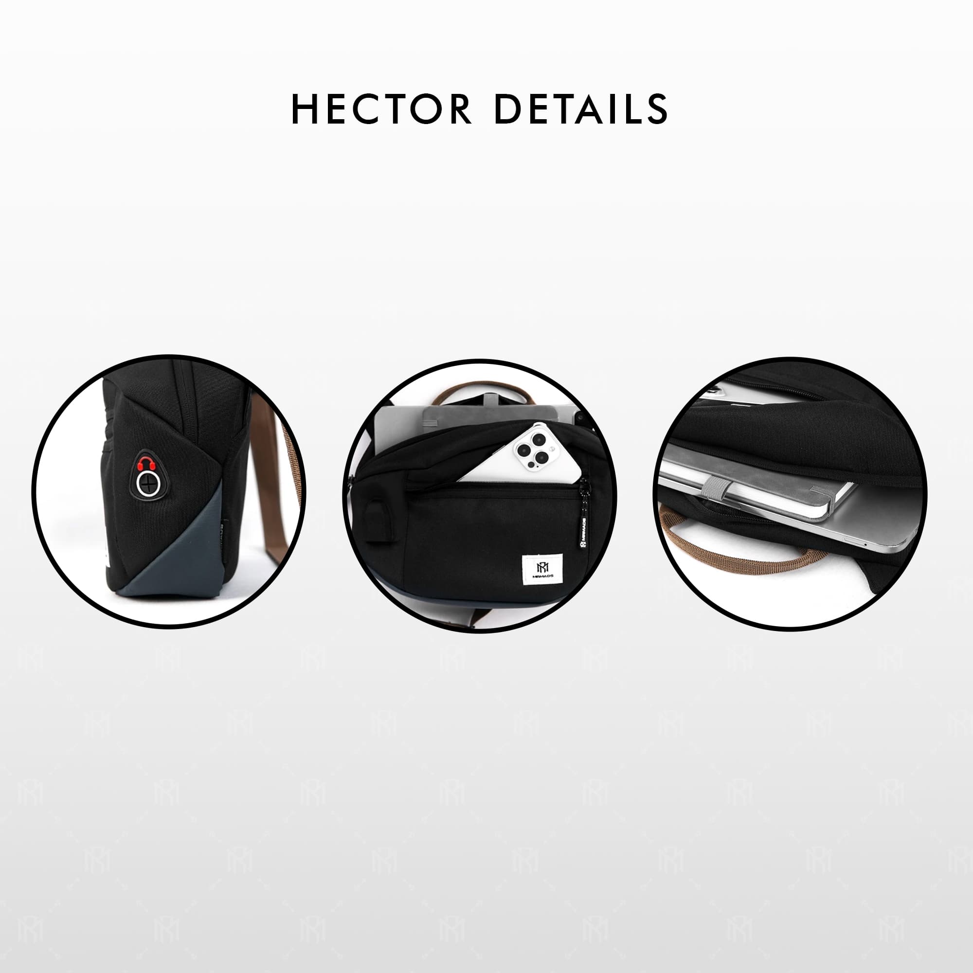 Mr Mads - Hector Sling Bag - Tas Selempang Pria Waistbag Pria Crossbody Shoulder Bags Tas Camera
