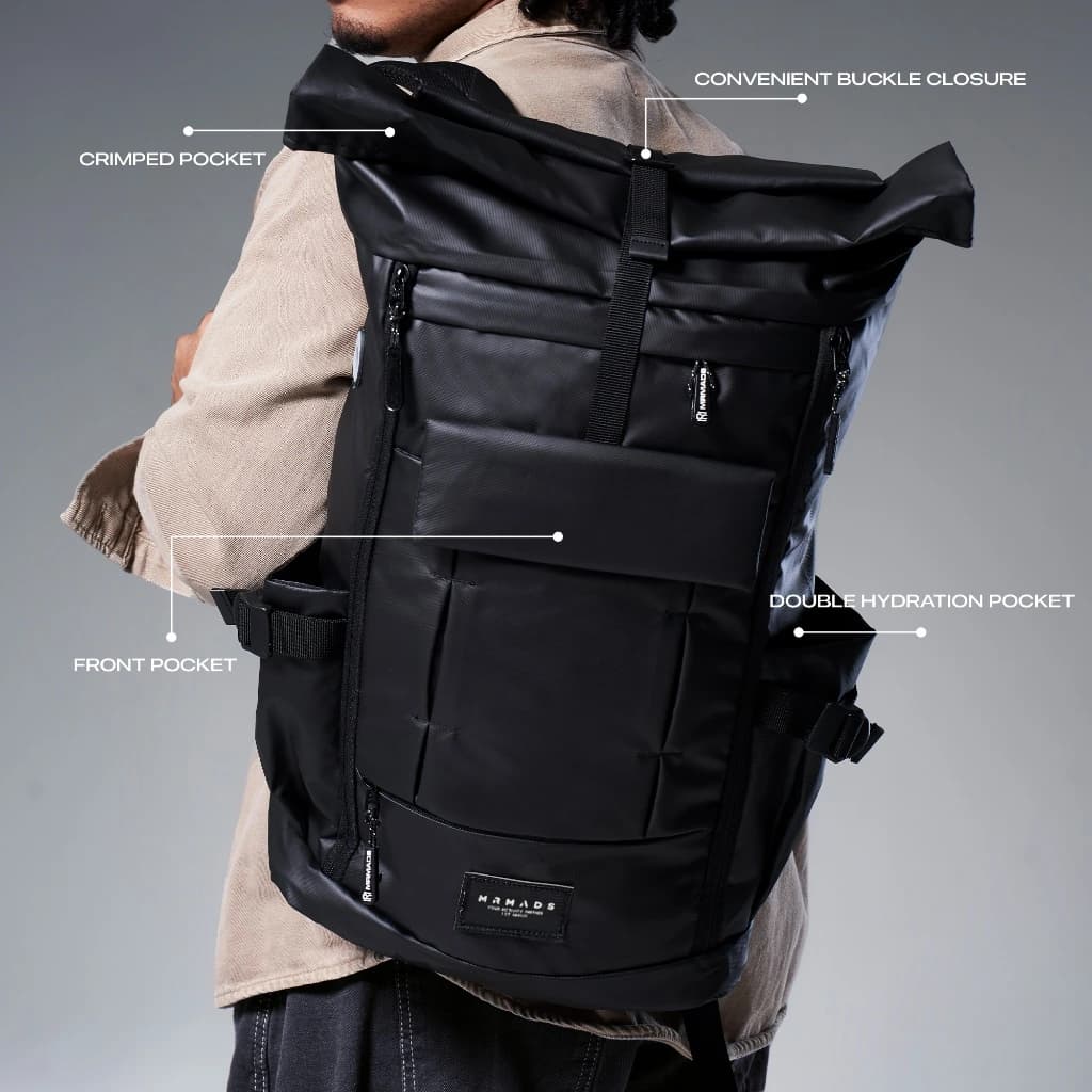 Mr Mads - Hunter Backpack Pria - Tas Ransel Outdoor Kapasitas Besar Muat Laptop 15 Inc - Waterproof