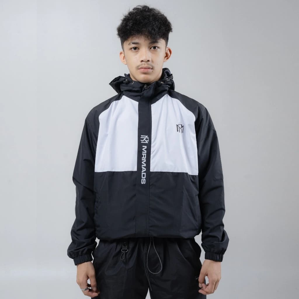 Mr Mads - Track Suit Jacket Iverson Black White