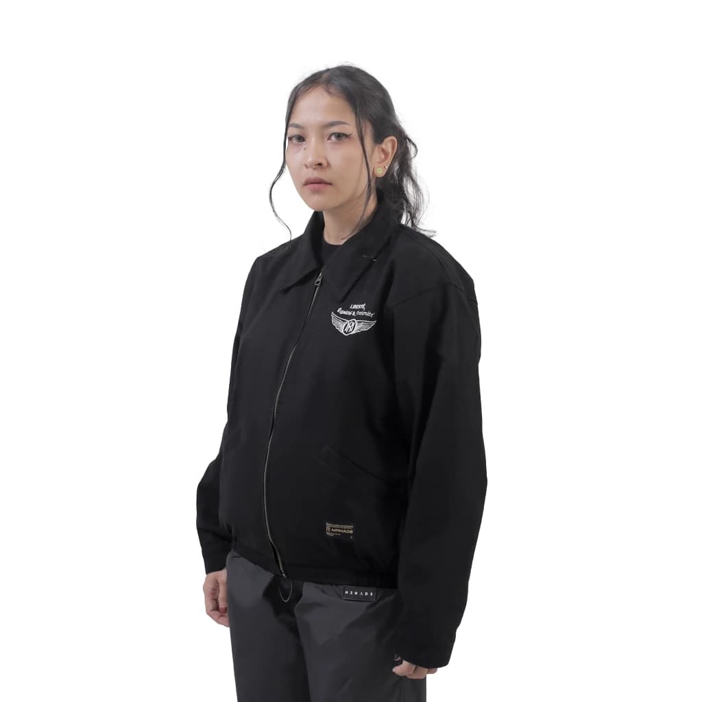 Mr Mads - Jagger Work Jacket Oversize Boxy Cut - Black