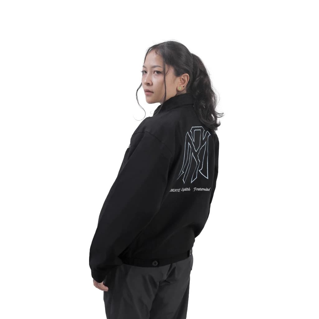 Mr Mads - Jagger Work Jacket Oversize Boxy Cut - Black
