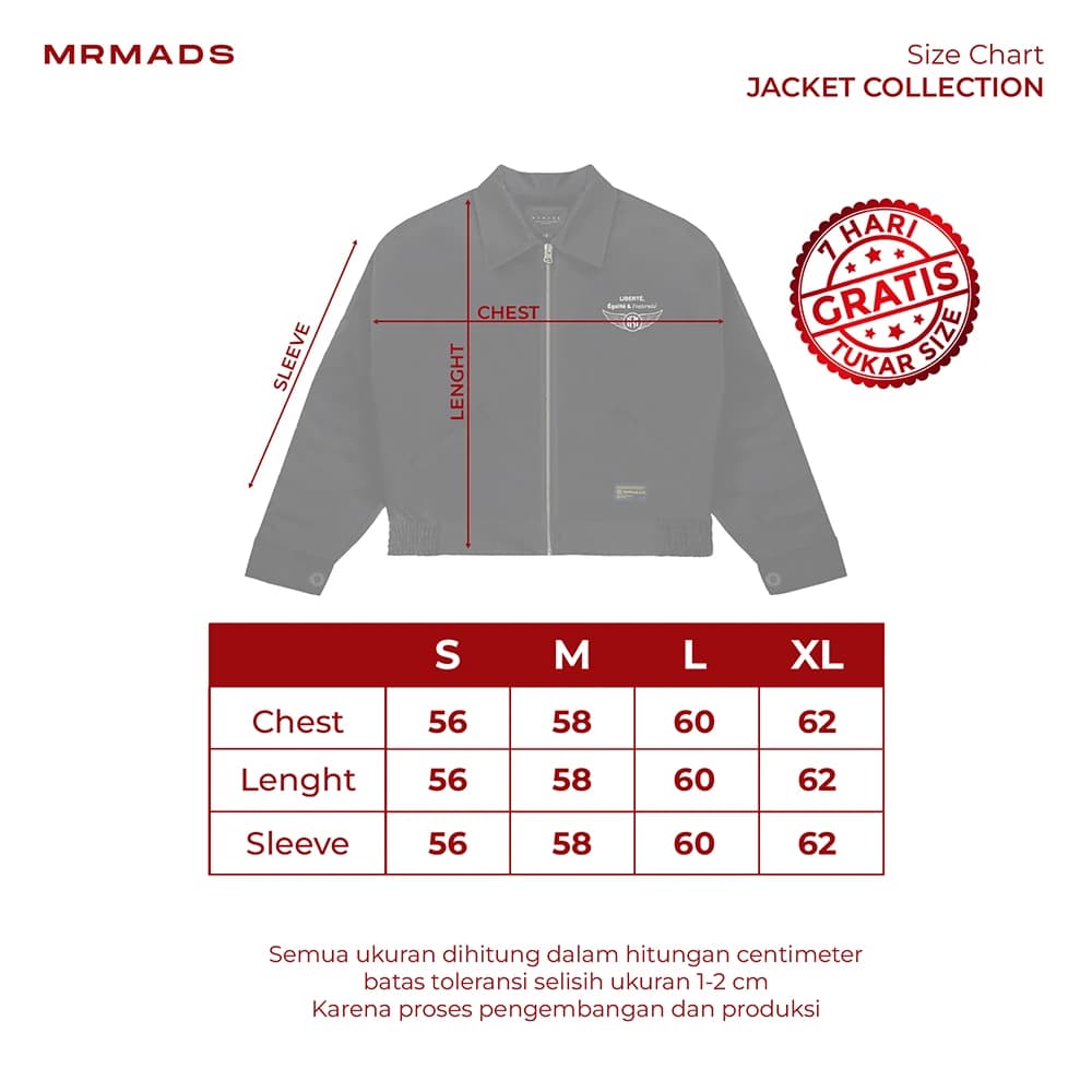 Mr Mads - Jagger Work Jacket Oversize Boxy Cut - Black