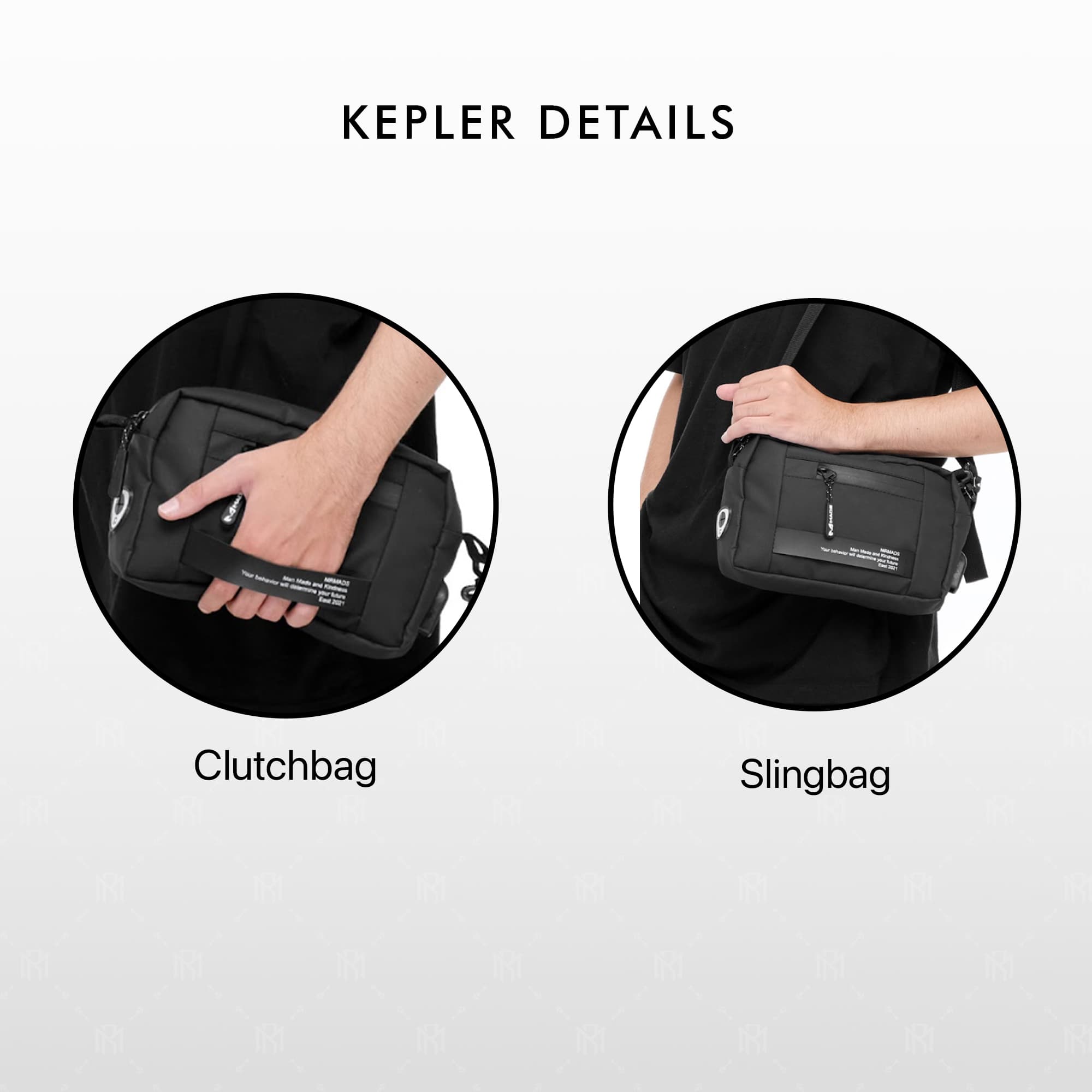 MR MADS - Tas Selempang Pria "KEPLER" Clutch Bag - Sling Bag Waterproof