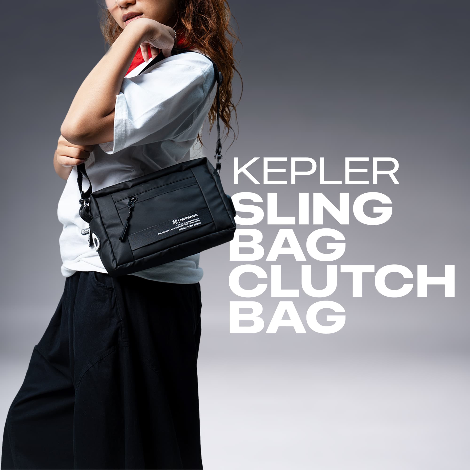 MR MADS - Tas Selempang Pria "KEPLER" Clutch Bag - Sling Bag Waterproof