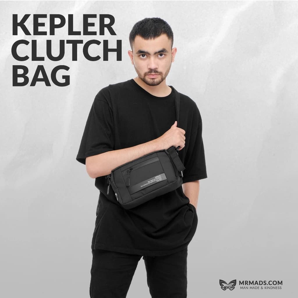 MR MADS - Tas Selempang Pria "KEPLER" Clutch Bag - Sling Bag Waterproof