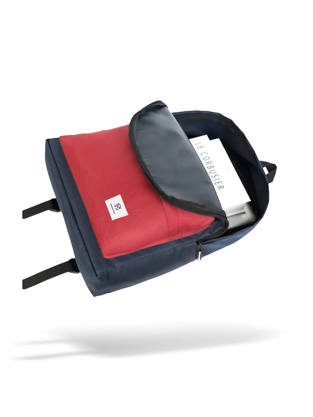 Mr Mads - Tas Ransel Kieran Navy Red Backpack