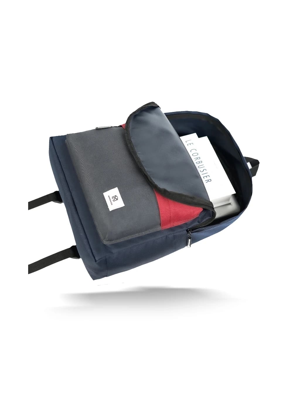 Mr Mads - Tas Ransel Kieran Navy Red Backpack