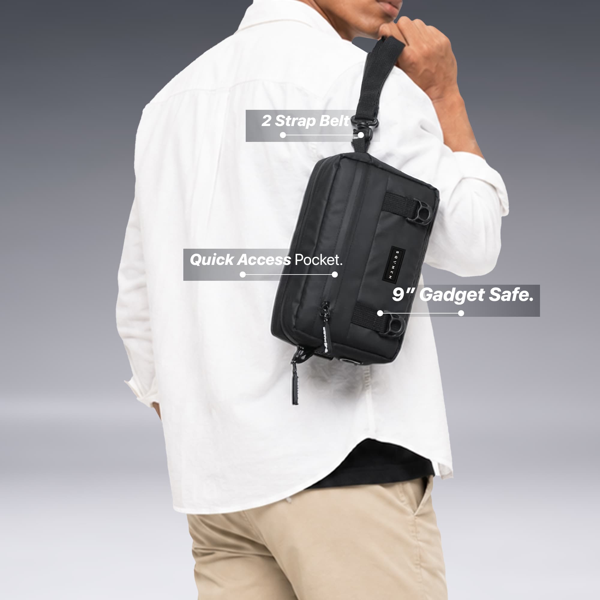Mr Mads - Kyler Clutch Bag - Tas Selempang Handbag Pria Sling Bag Pouch Pria Wanita (Unisex) - Waterproof