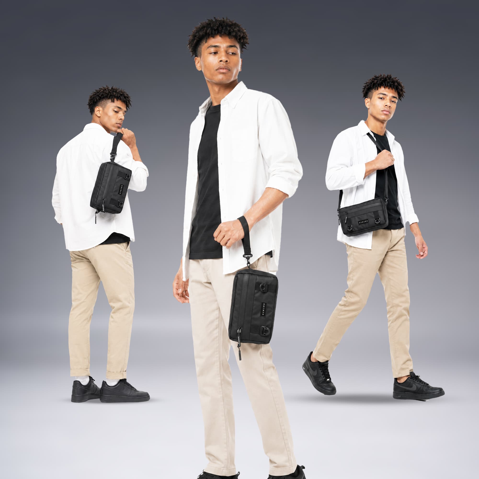Mr Mads - Kyler Clutch Bag - Tas Selempang Handbag Pria Sling Bag Pouch Pria Wanita (Unisex) - Waterproof