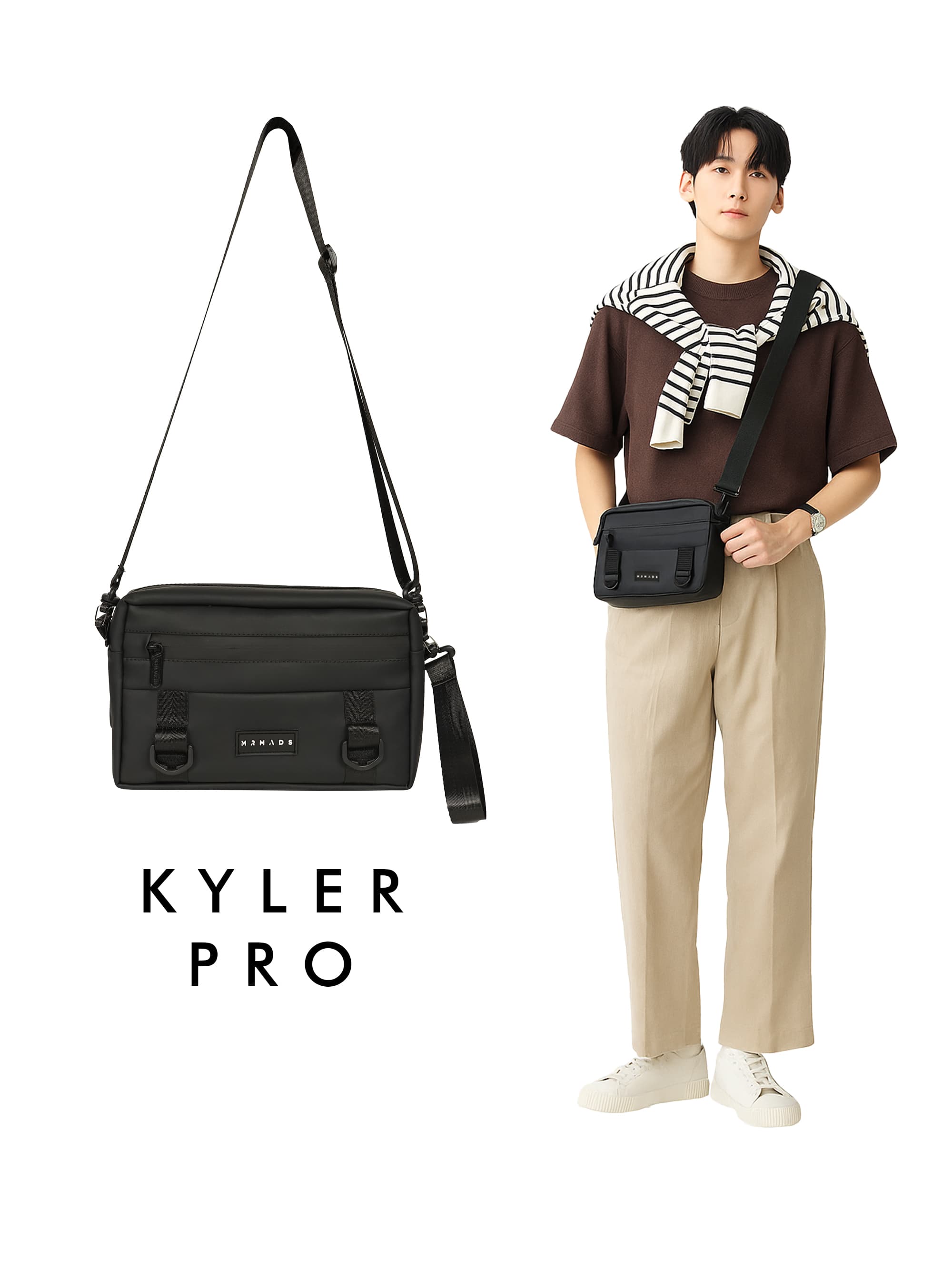 Mr Mads - Kyler Clutch Bag - Tas Selempang Handbag Pria Sling Bag Pouch Pria Wanita (Unisex) - Waterproof