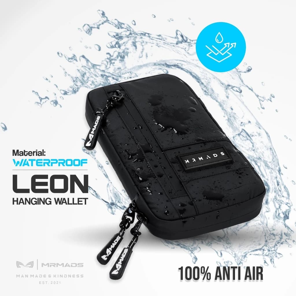 Mr Mads - Leon Hanging Wallet - Tas Selempang Pria Tas Hp Dompet Waterproof - Tas Slingbag Kecil