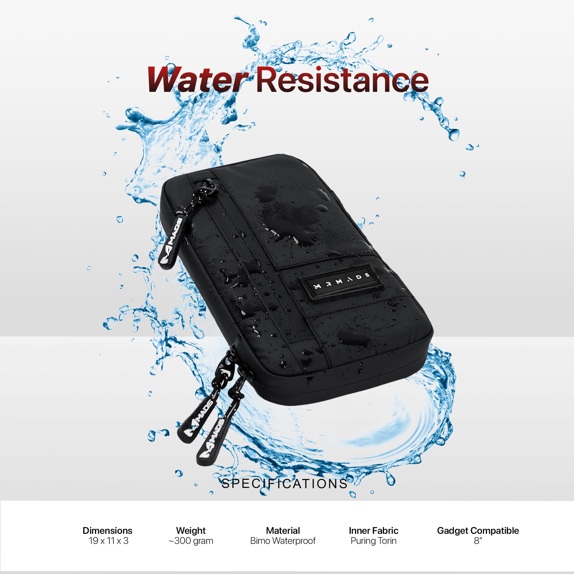 Mr Mads - Leon Hanging Wallet - Tas Selempang Pria Tas Hp Dompet Waterproof - Tas Slingbag Kecil