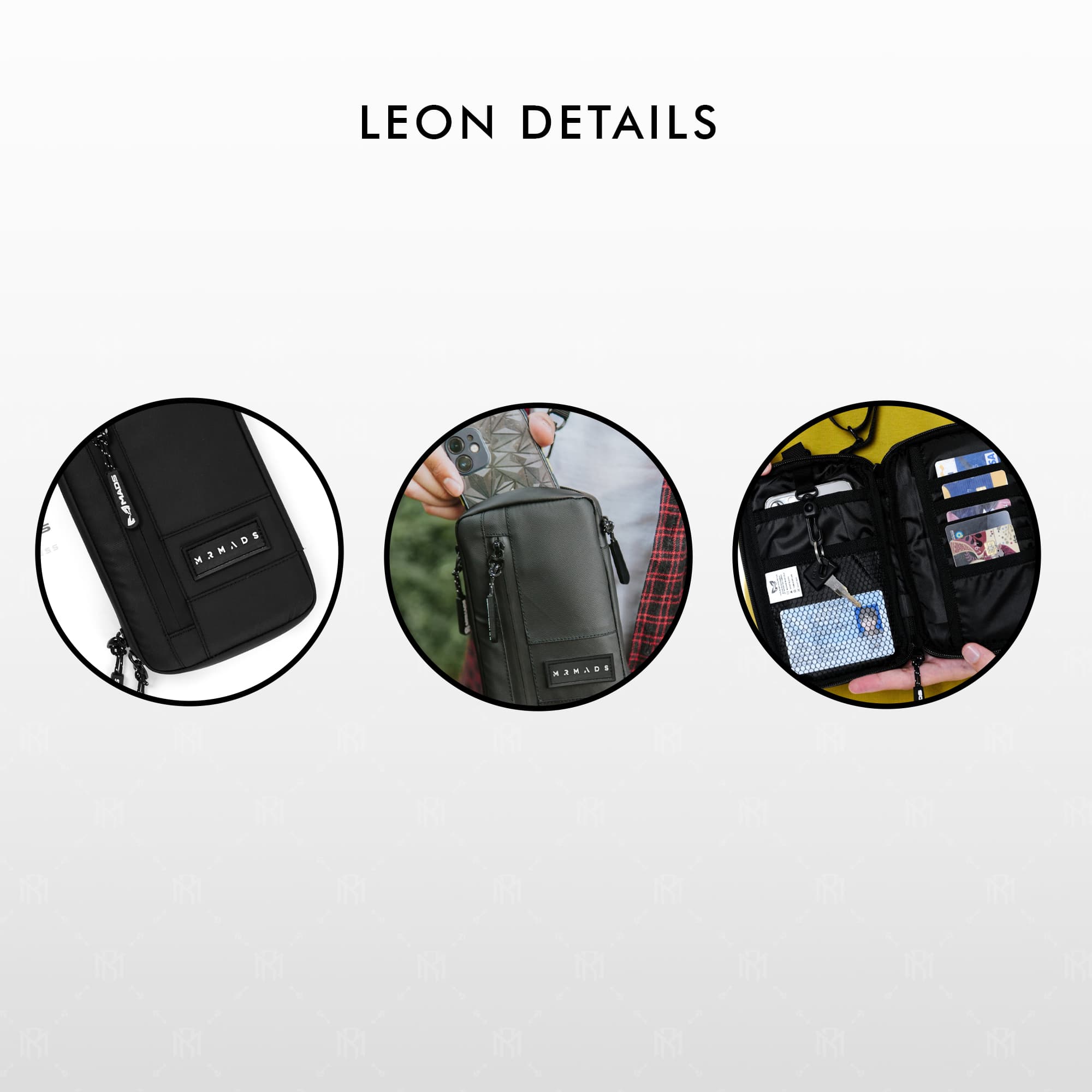 Mr Mads - Leon Hanging Wallet - Tas Selempang Pria Tas Hp Dompet Waterproof - Tas Slingbag Kecil