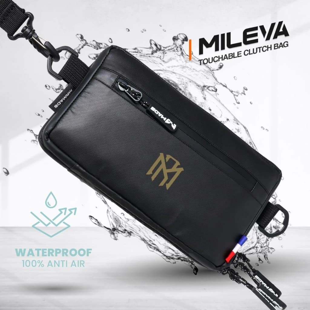 Mr Mads - Mileva Clutch Bag - Hand Bag Sling Bag Pouch Bag Hanging Bag Tas Selempang HP Dompet - Organizer Card Pocket Waterproof Multifungsi