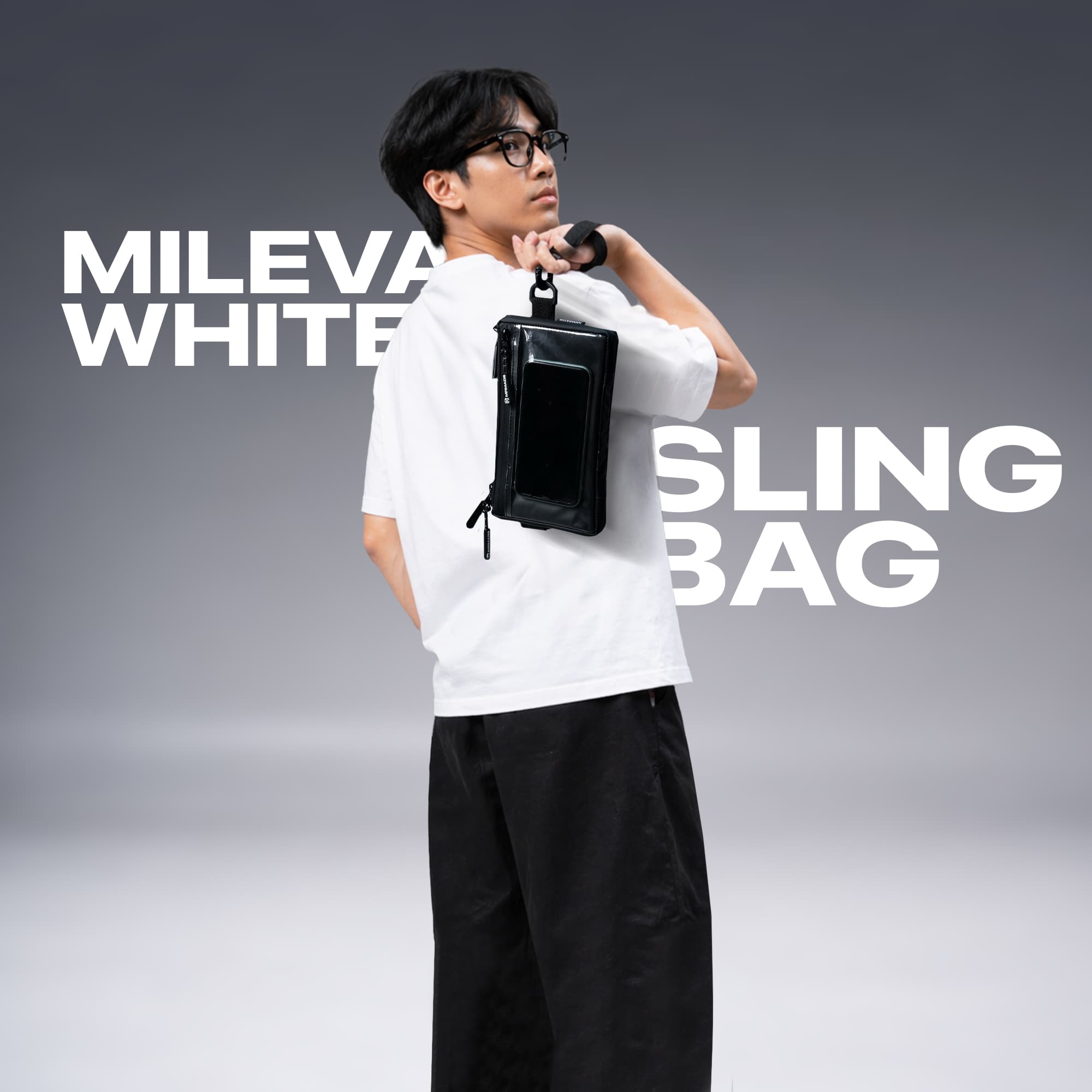 Mr Mads - Mileva Clutch Bag - Hand Bag Sling Bag Pouch Bag Hanging Bag Tas Selempang HP Dompet - Organizer Card Pocket Waterproof Multifungsi