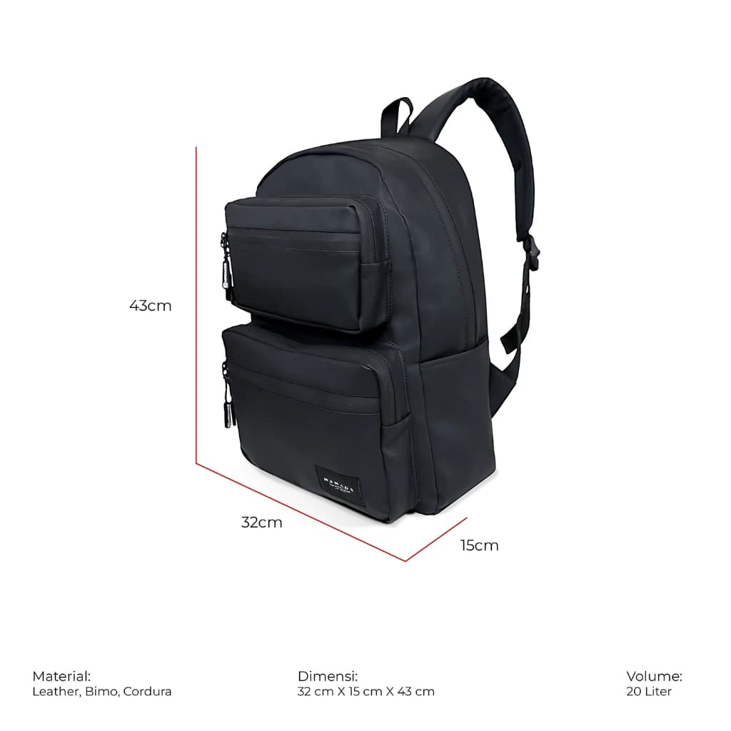 Mr Mads - Musketeer Backpack Pria - Tas Ransel Pria Wanita Tas Punggung Pria Outdoor Kapasitas Besar Tas laptop 14 Inc - Waterproof