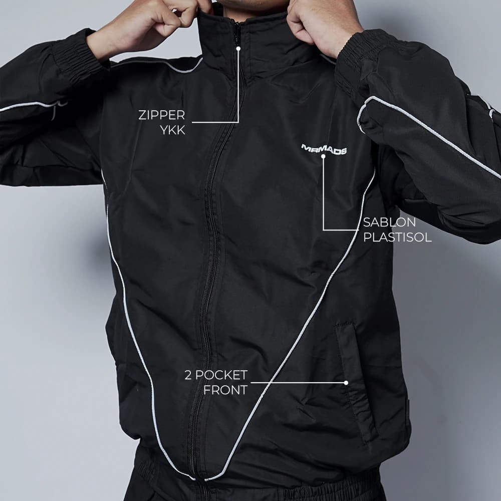 Mr Mads - Tracktop Jacket Black Noir